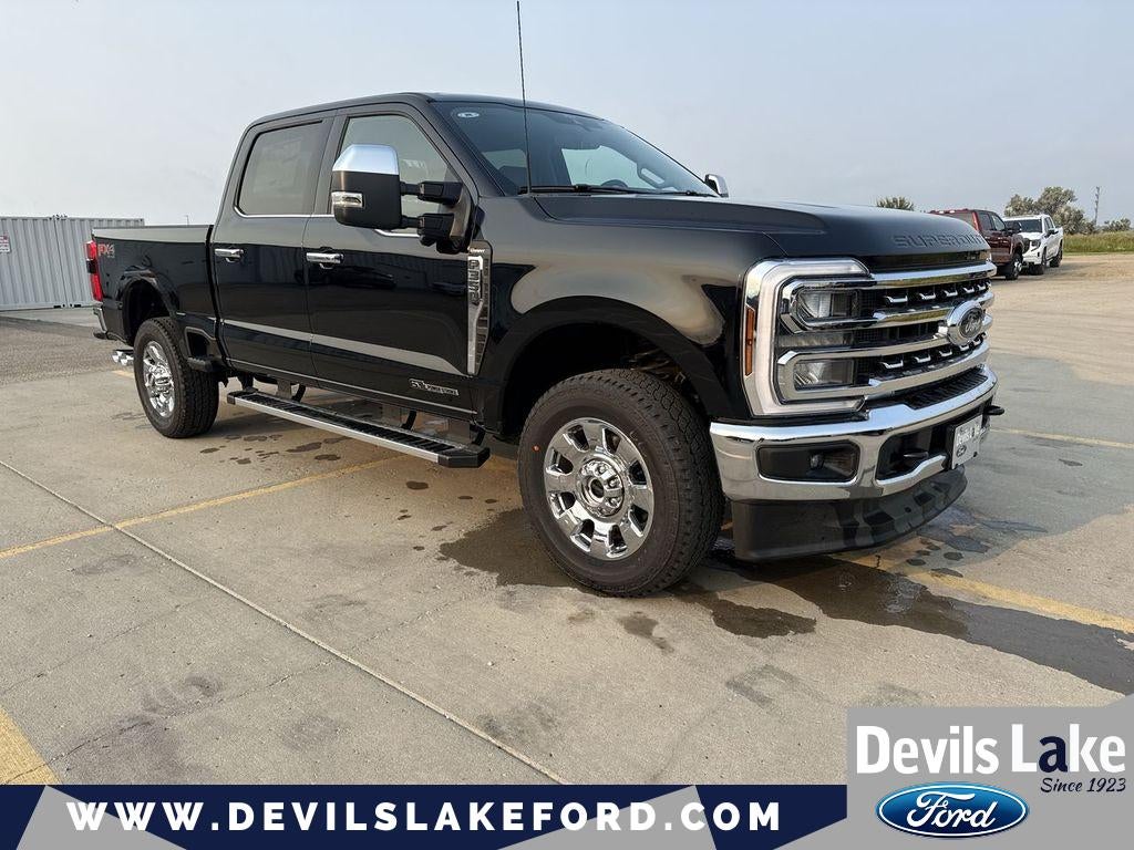 2026 Ford F-350 Lariat in Agate Black — front three-quarter view
