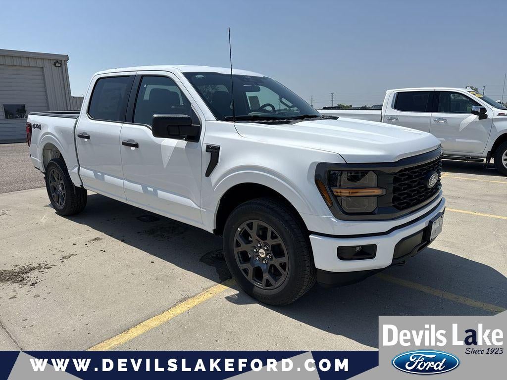 2026 Ford F-150 STX in Oxford White — front three-quarter view