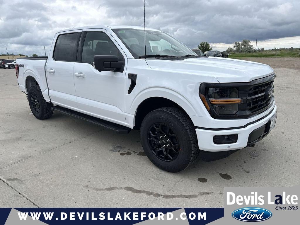 2026 Ford F-150 XLT in Oxford White — front three-quarter view