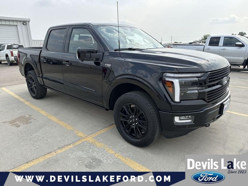2026 Ford F-150 Platinum in Agate Black Metallic — front three-quarter view