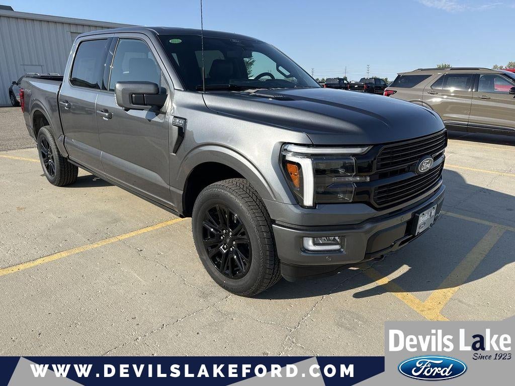 2026 Ford F-150 Platinum in Carbonized Gray Metallic — front three-quarter view