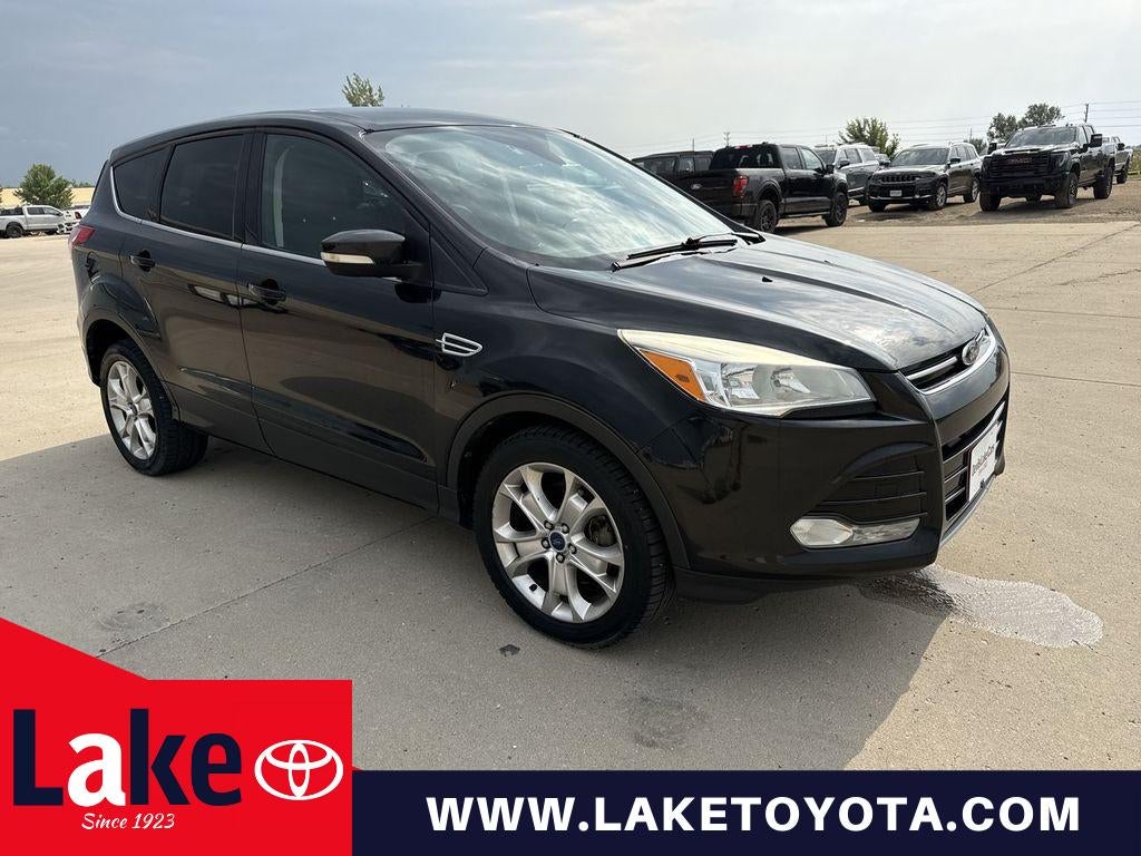 2013 Ford Escape SEL in Black — front three-quarter view