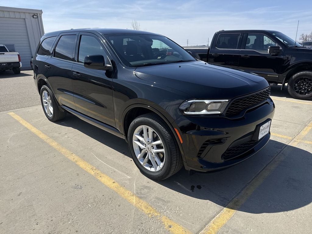 2026 Dodge Durango DURANGO GT AWD in Db Black Clearcoat — front three-quarter view