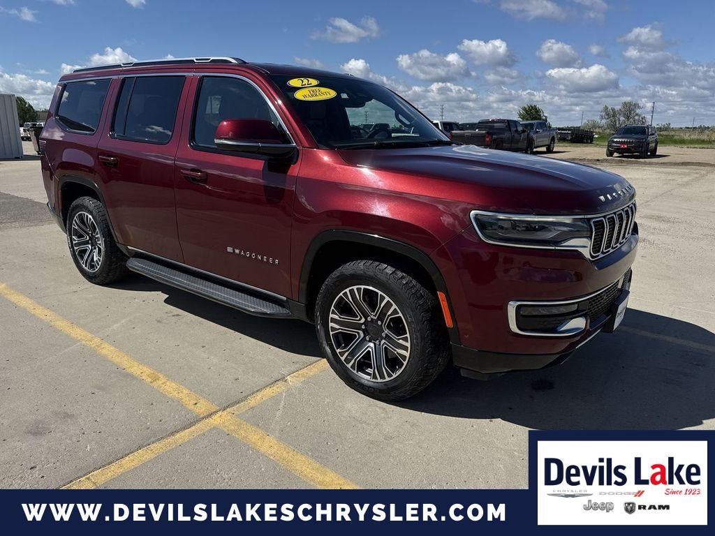2022 Jeep Wagoneer Series III 4x4 in Velvet Red Pearlcoat — front three-quarter view