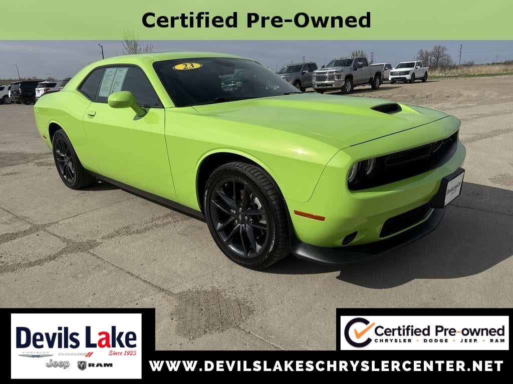 2023 Dodge Challenger GT AWD in Sublime Metallic Clearcoat — front three-quarter view