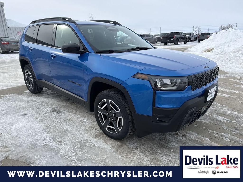 2026 Jeep Cherokee CHEROKEE LAREDO 4X4 in Hydro Blue Pearlcoat — front three-quarter view