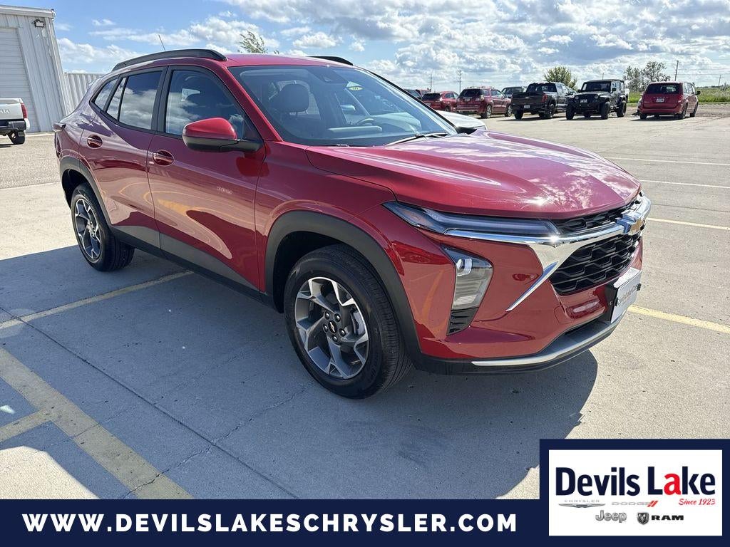 2026 Chevrolet Trax FWD LT in Apex Red — front three-quarter view