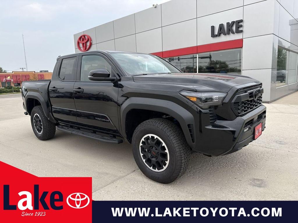 2026 Toyota Tacoma TRD Off-Road in Black — front three-quarter view