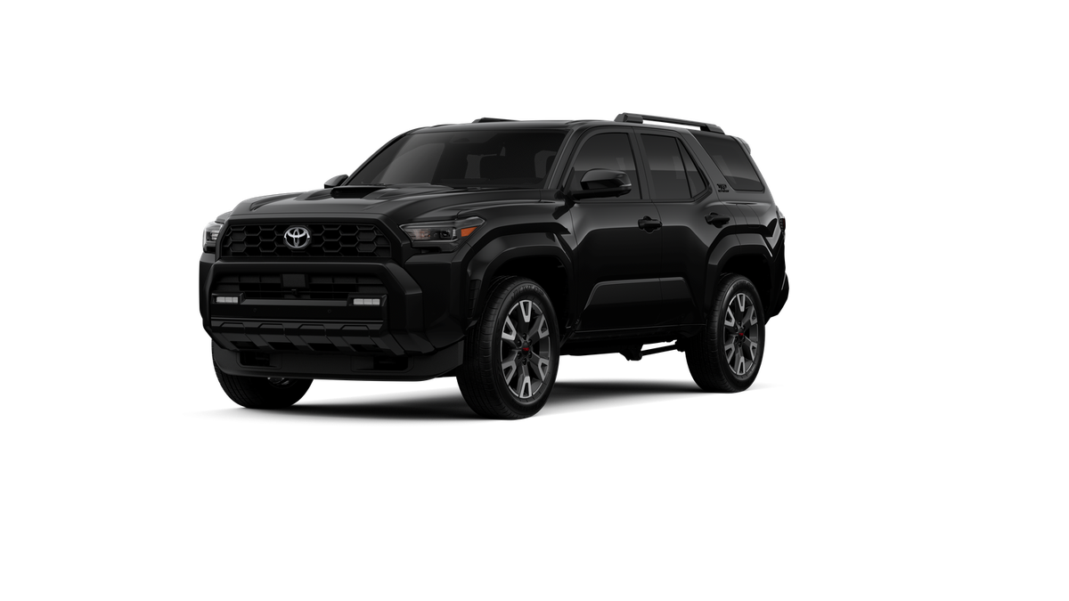 2026 Toyota 4Runner TRD Sport Premium in Black — front three-quarter view