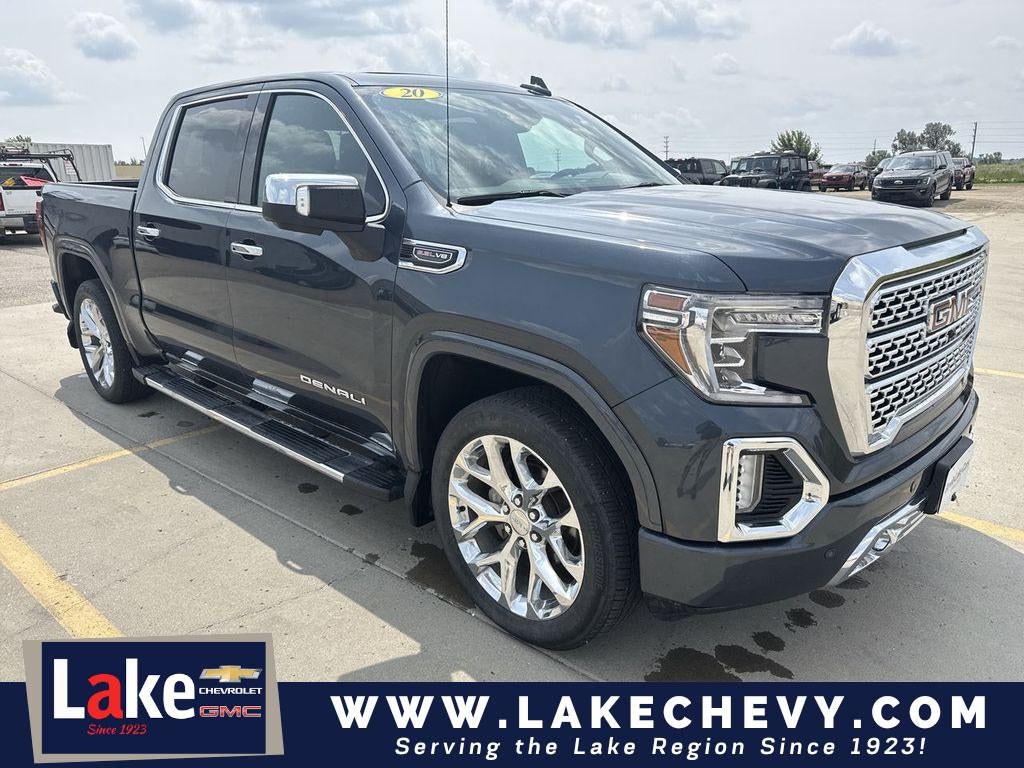 2020 GMC Sierra 1500 Denali in Dark Sky Metallic — front three-quarter view