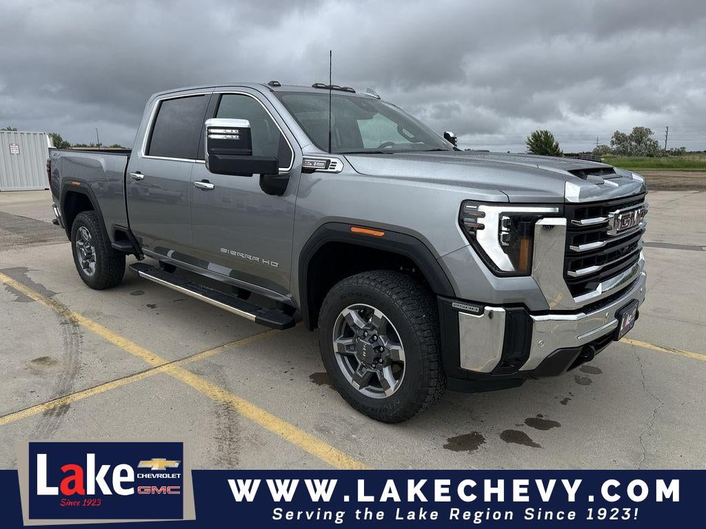 2026 GMC Sierra 2500 HD SLT in Sterling Metallic — front three-quarter view