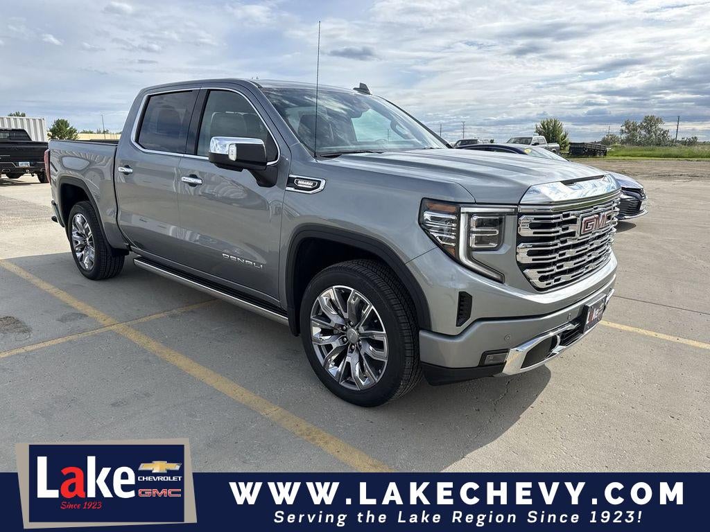2026 GMC Sierra 1500 Denali in Sterling Metallic — front three-quarter view