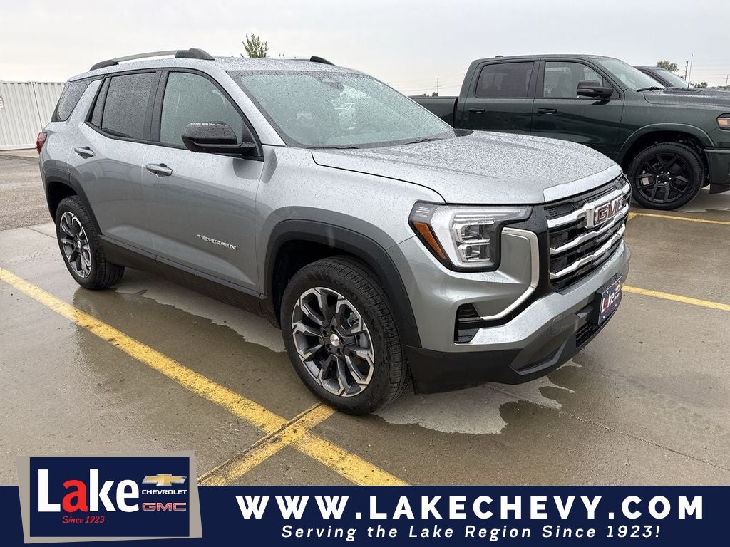 2027 GMC Terrain AWD Elevation in Sterling Metallic — front three-quarter view